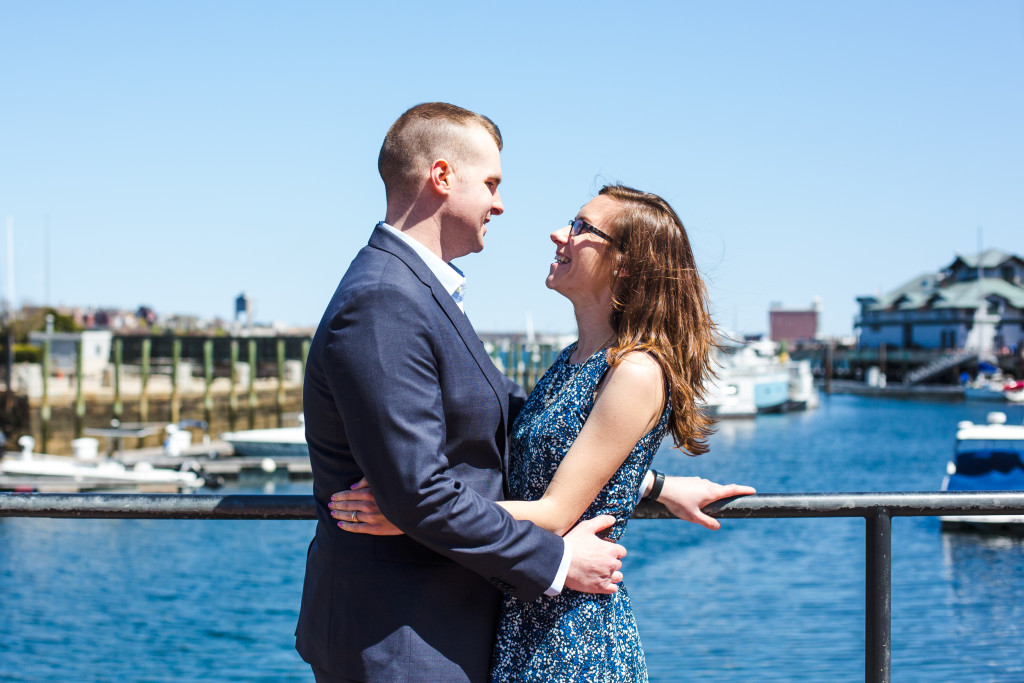 Taylor +Jeff_Christopher Columbus Park and Boston Waterfront Engagement